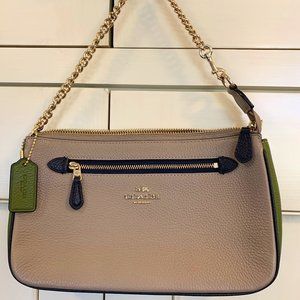 Coach Wristlet with chain strap